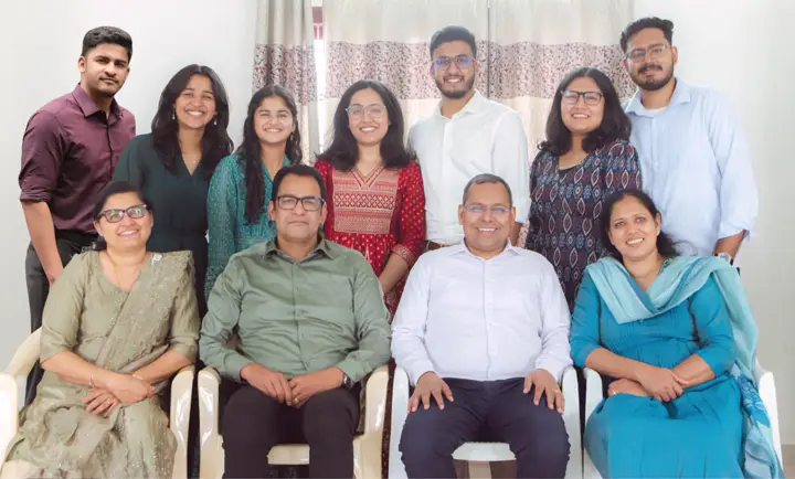 Both families together at the engagement