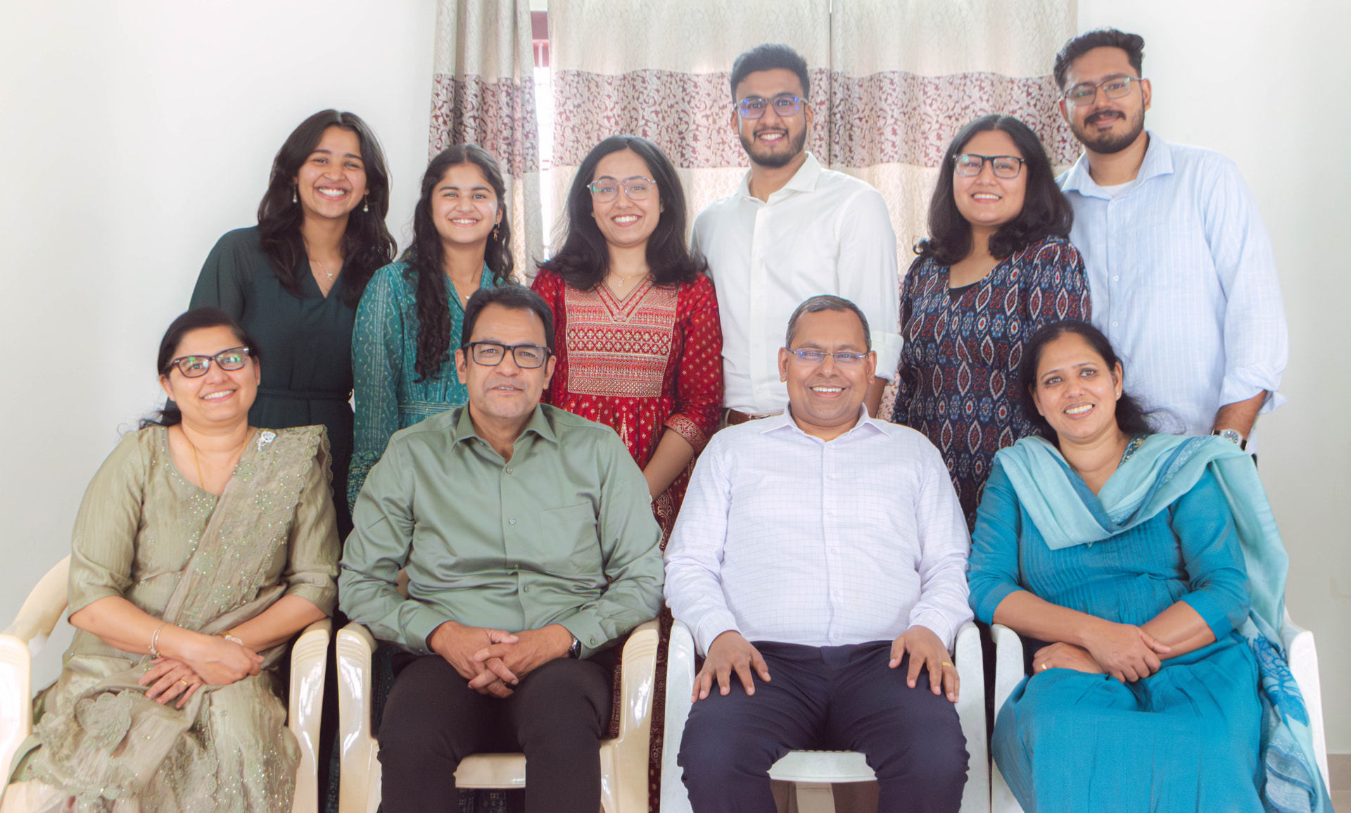 Both families together at the engagement
